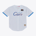 tocy C.Cavaliers Mitchell & Ness White Head Coach Pinstripe Mesh Full-Button Baseball Jerseys