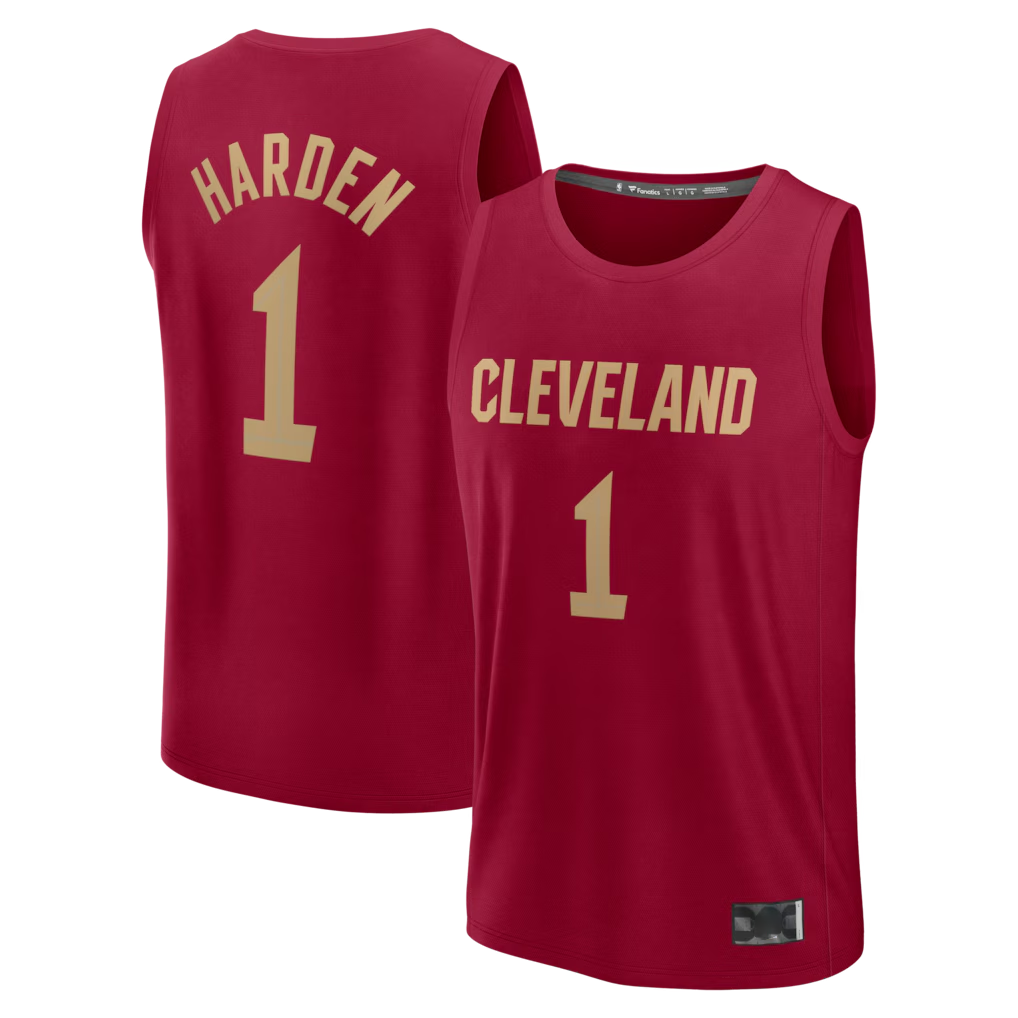 tocy C.Cavaliers #1 James Harden  Wine Fast Break Replica Jerseys - Icon Edition