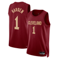 tocy C.Cavaliers #1 James Harden Wine Swingman Jerseys - Icon Edition