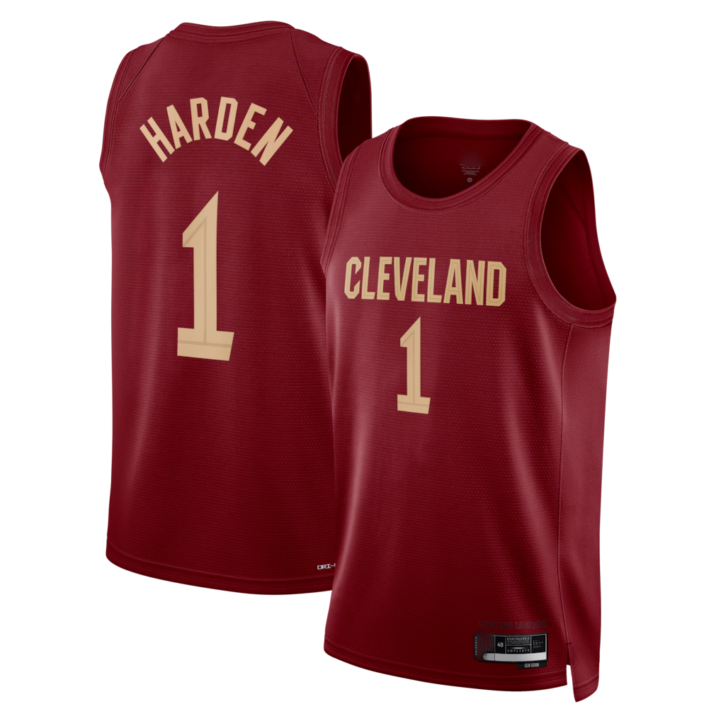 tocy C.Cavaliers #1 James Harden Wine Swingman Jerseys - Icon Edition