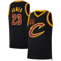 tocy C.Cavaliers #23 LeBron James Black Forever King Authentic Jerseys