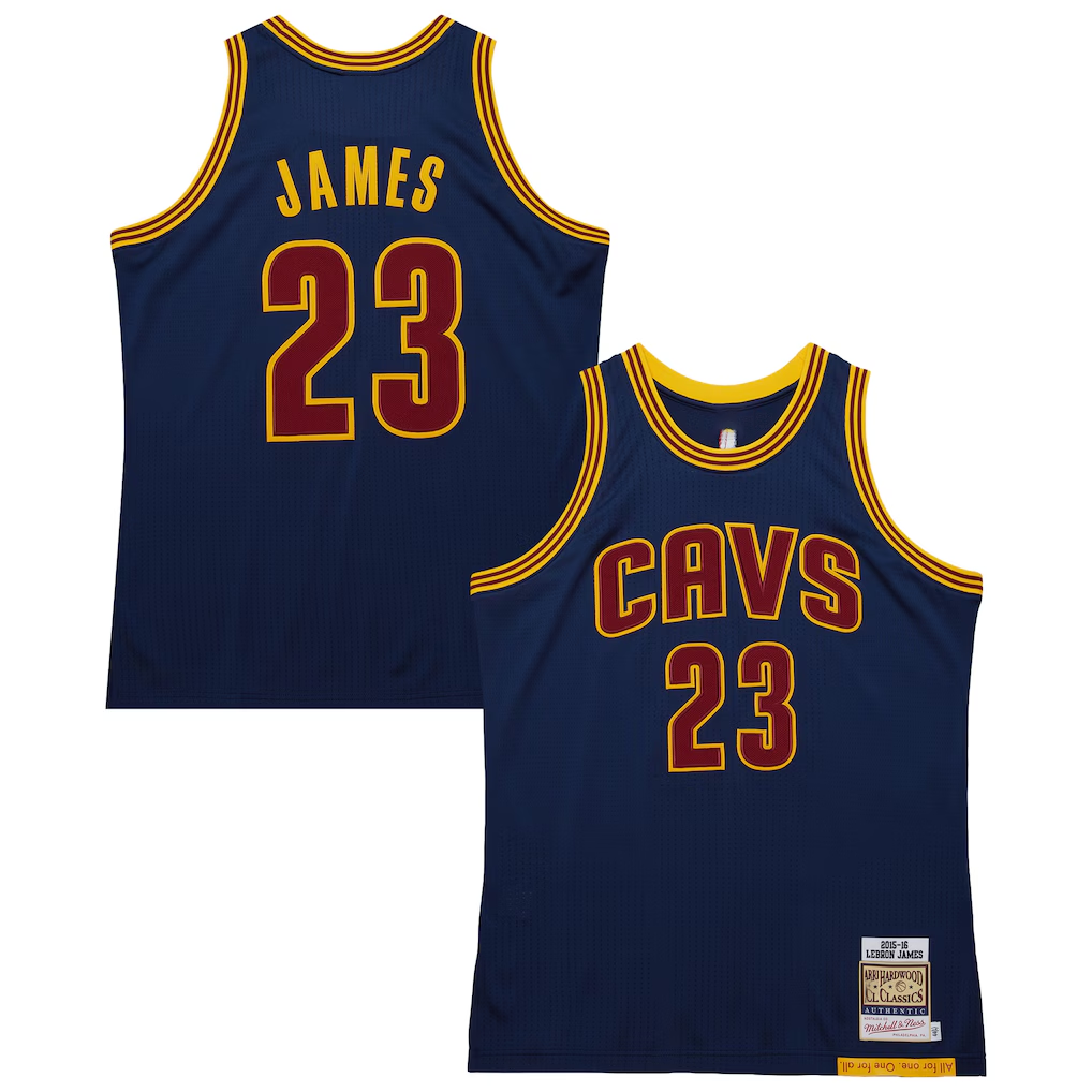 tocy C.Cavaliers #23 LeBron James Mitchell & Ness Navy Big & Tall 201516 Swingman Jerseys