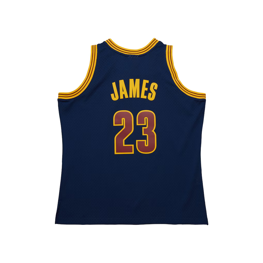 tocy C.Cavaliers #23 LeBron James Mitchell & Ness Navy Big & Tall Hardwood Classics 2008-09 Swingman Jerseys