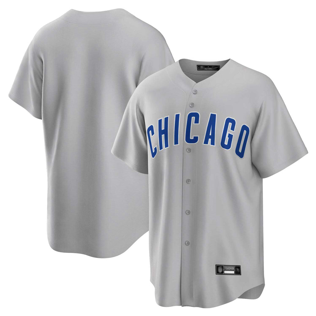 tocy C.Cubs Gray Home Game Blank Player Stitched Jerseys