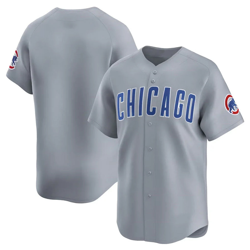 tocy C.Cubs Gray Road Limited Home Game Blank Player Stitched Jerseys