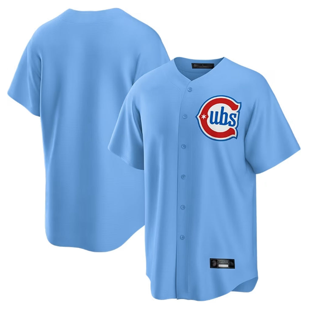 tocy C.Cubs Light Blue Home Game Blank Player Stitched Jerseys