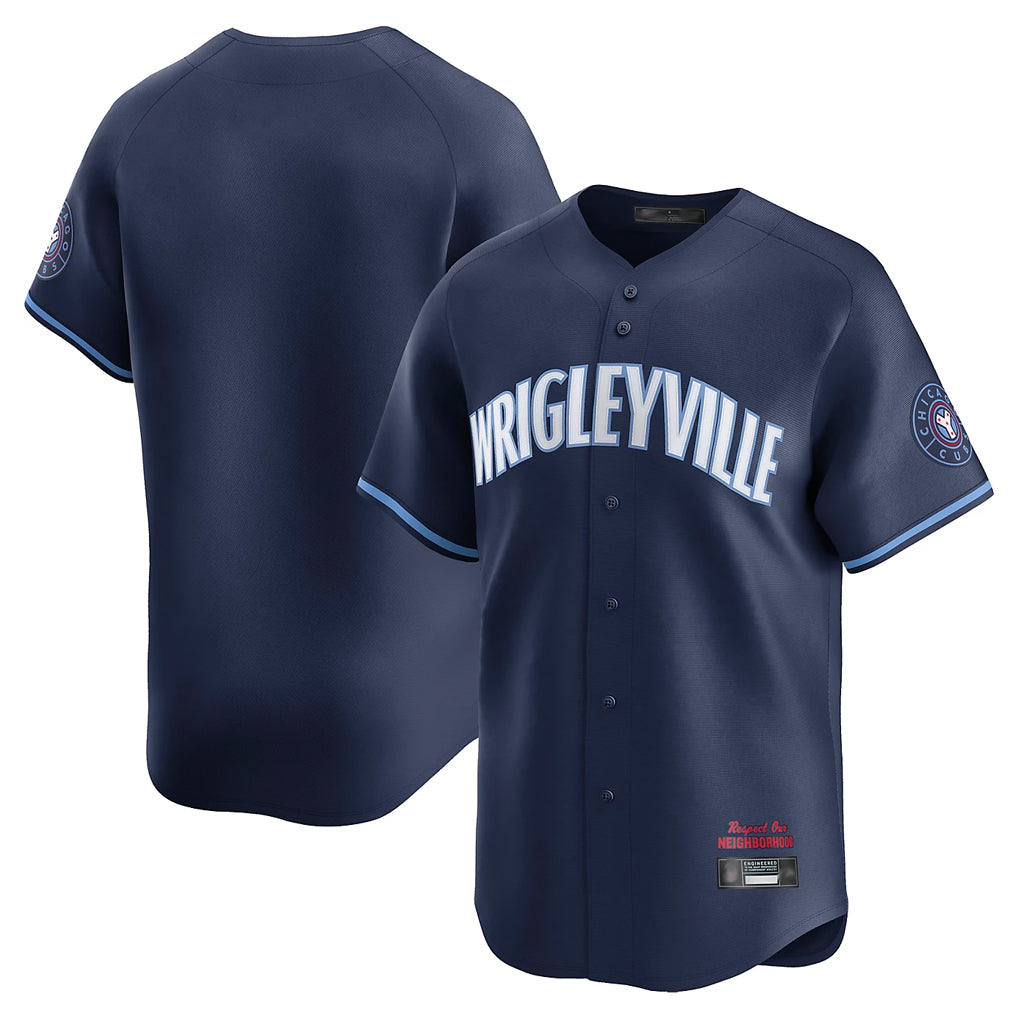 tocy C.Cubs Navy City Connect Limited Home Blank Player Stitched Jerseys