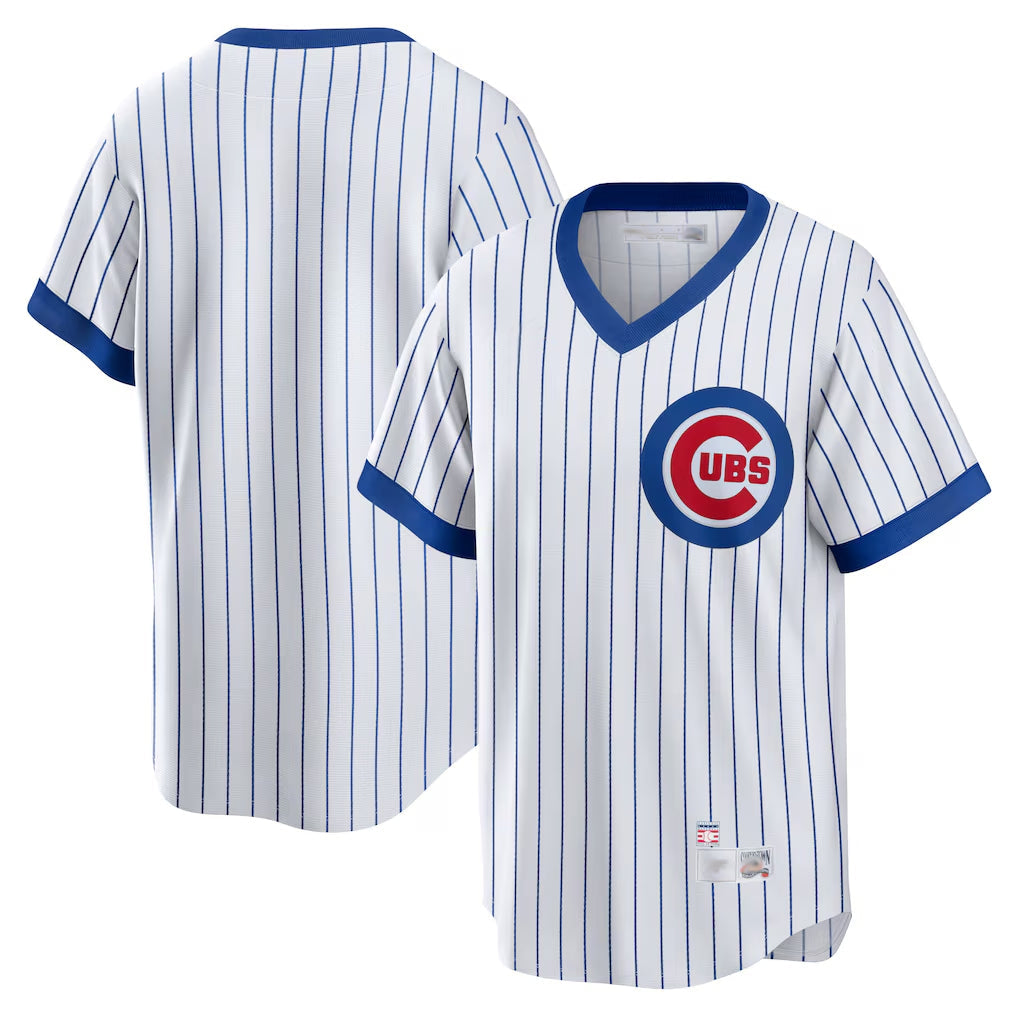 tocy C.Cubs White T-shirt Cooperstown Collection Limited Blank Player Stitched Jerseys