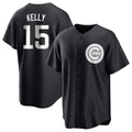 tocy C.Cubs #15 Carson Kelly Player Black Game Stitched Jerseys