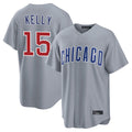 tocy C.Cubs #15 Carson Kelly Player Gray Home Game Stitched Jerseys