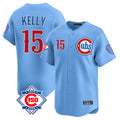 tocy C.Cubs #15 Carson Kelly Player Light Blue 150th Anniversary Limited Home Stitched Jerseys