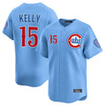 tocy C.Cubs #15 Carson Kelly Player Light Blue Limited Home Stitched Jerseys