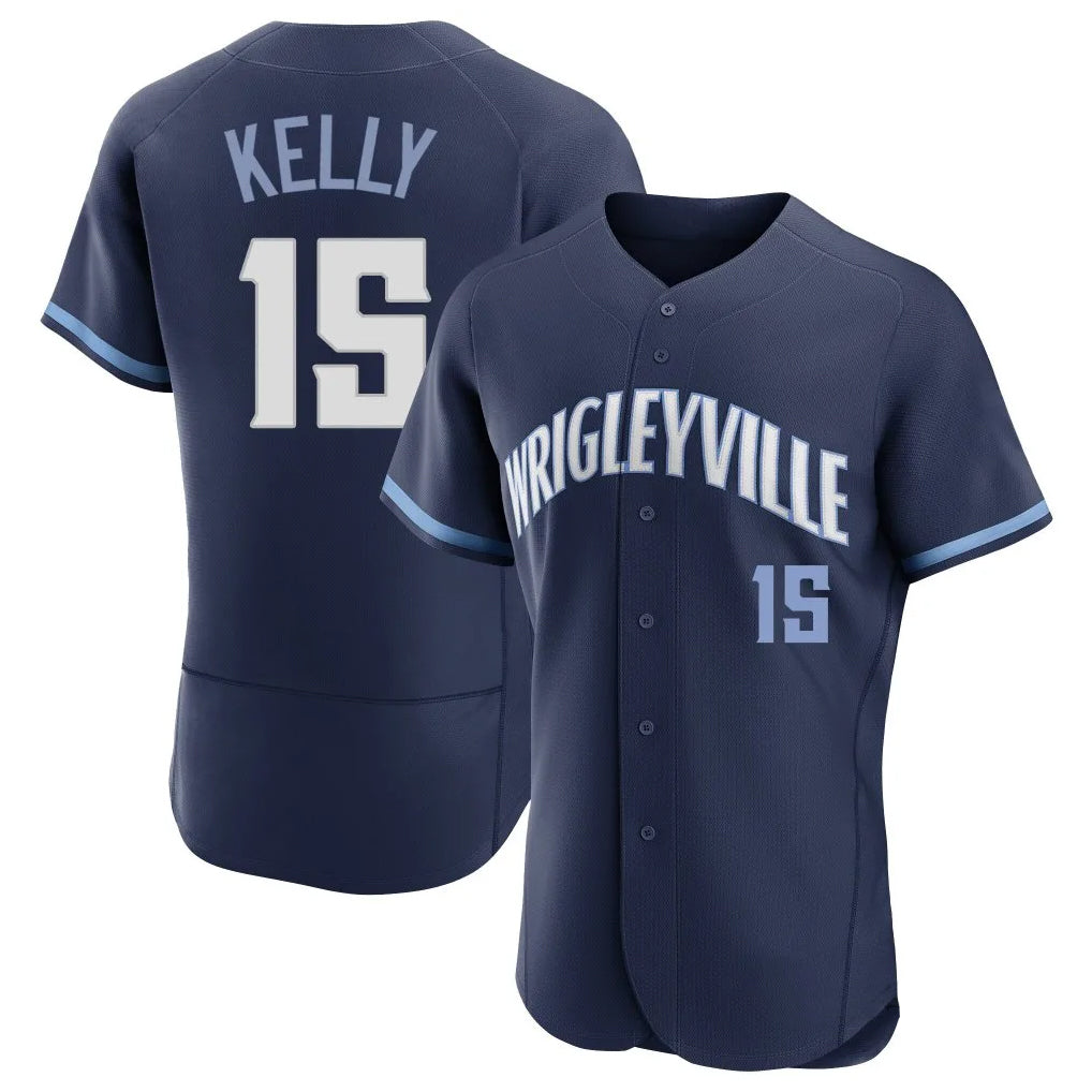 tocy C.Cubs #15 Carson Kelly Player Navy City Connect Limited Elite Home Stitched Jerseys