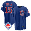 tocy C.Cubs #15 Carson Kelly Player Royal 150th Anniversary Home Game Stitched Jerseys