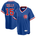 tocy C.Cubs #15 Carson Kelly Player Royal T-shirt Cooperstown Collection Limited Stitched Jerseys