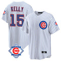 tocy C.Cubs #15 Carson Kelly Player White 150th Anniversary Home Game Stitched Jerseys