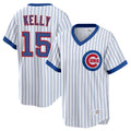 tocy C.Cubs #15 Carson Kelly Player White T-shirt Cooperstown Collection Limited Stitched Jerseys