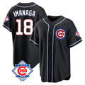 tocy C.Cubs #18 Shota Imanaga Player Black Fashion Out 150th Anniversary Game Stitched Jerseys