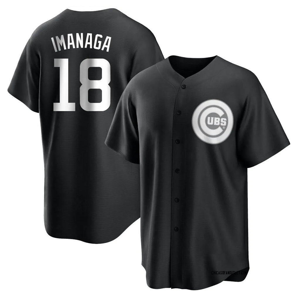 tocy C.Cubs #18 Shota Imanaga Player Black Game Stitched Jerseys