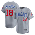 tocy C.Cubs #18 Shota Imanaga Player Gray Road Limited Home Stitched Jerseys