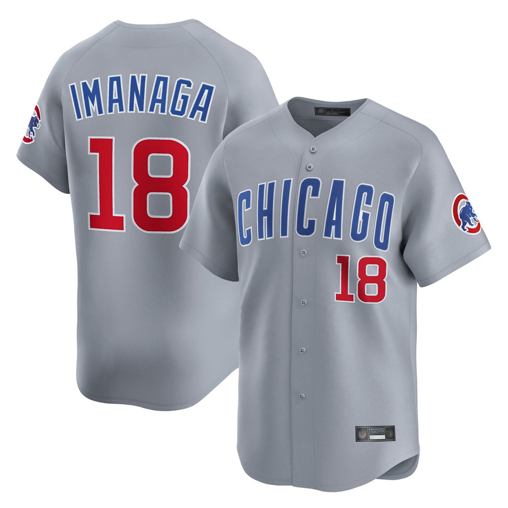 tocy C.Cubs #18 Shota Imanaga Player Gray Road Limited Home Stitched Jerseys