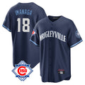 tocy C.Cubs #18 Shota Imanaga Player Navy 150th Anniversary City Connect Home Game Stitched Jerseys