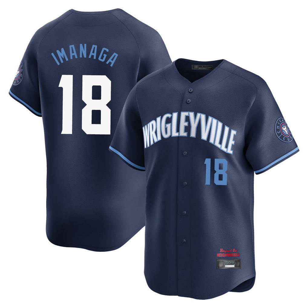 tocy C.Cubs #18 Shota Imanaga Player Navy City Connect Limited Home Stitched Jerseys