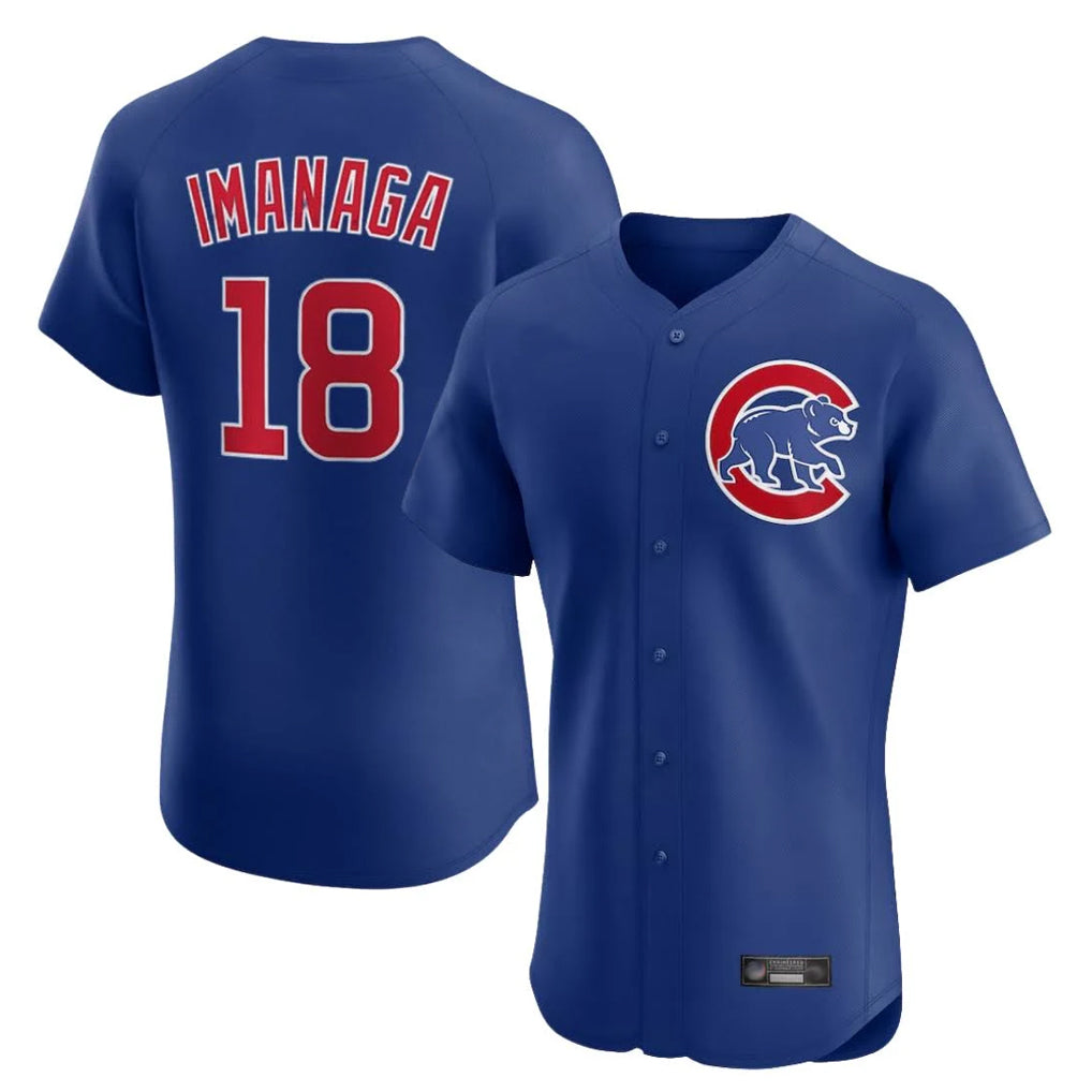 tocy C.Cubs #18 Shota Imanaga Player Royal Limited Elite Home Stitched Jerseys