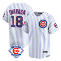 tocy C.Cubs #18 Shota Imanaga Player White 150th Anniversary Limited Home Game Stitched Jerseys