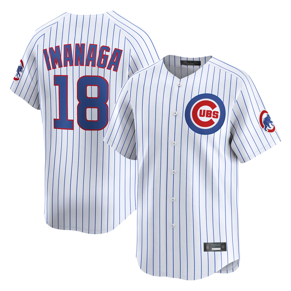 tocy C.Cubs #18 Shota Imanaga Player White Limited Home Game Stitched Jerseys