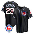 tocy C.Cubs #23 Ryne Sandberg Player Black Fashion Out 150th Anniversary Game Stitched Jerseys