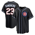 tocy C.Cubs #23 Ryne Sandberg Player Black Fashion Out Game Stitched Jerseys