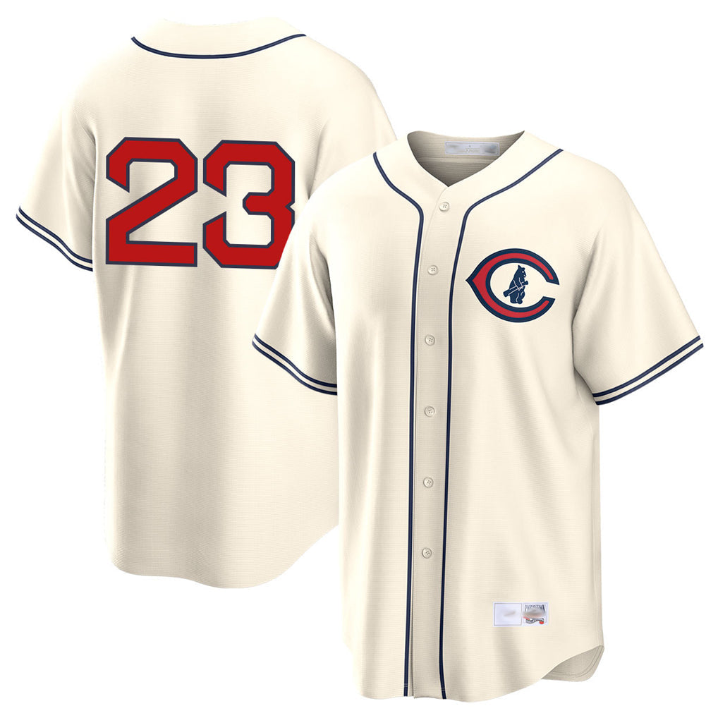 tocy C.Cubs #23 Ryne Sandberg Player Cream Field of Dreams Home Game Stitched Jerseys