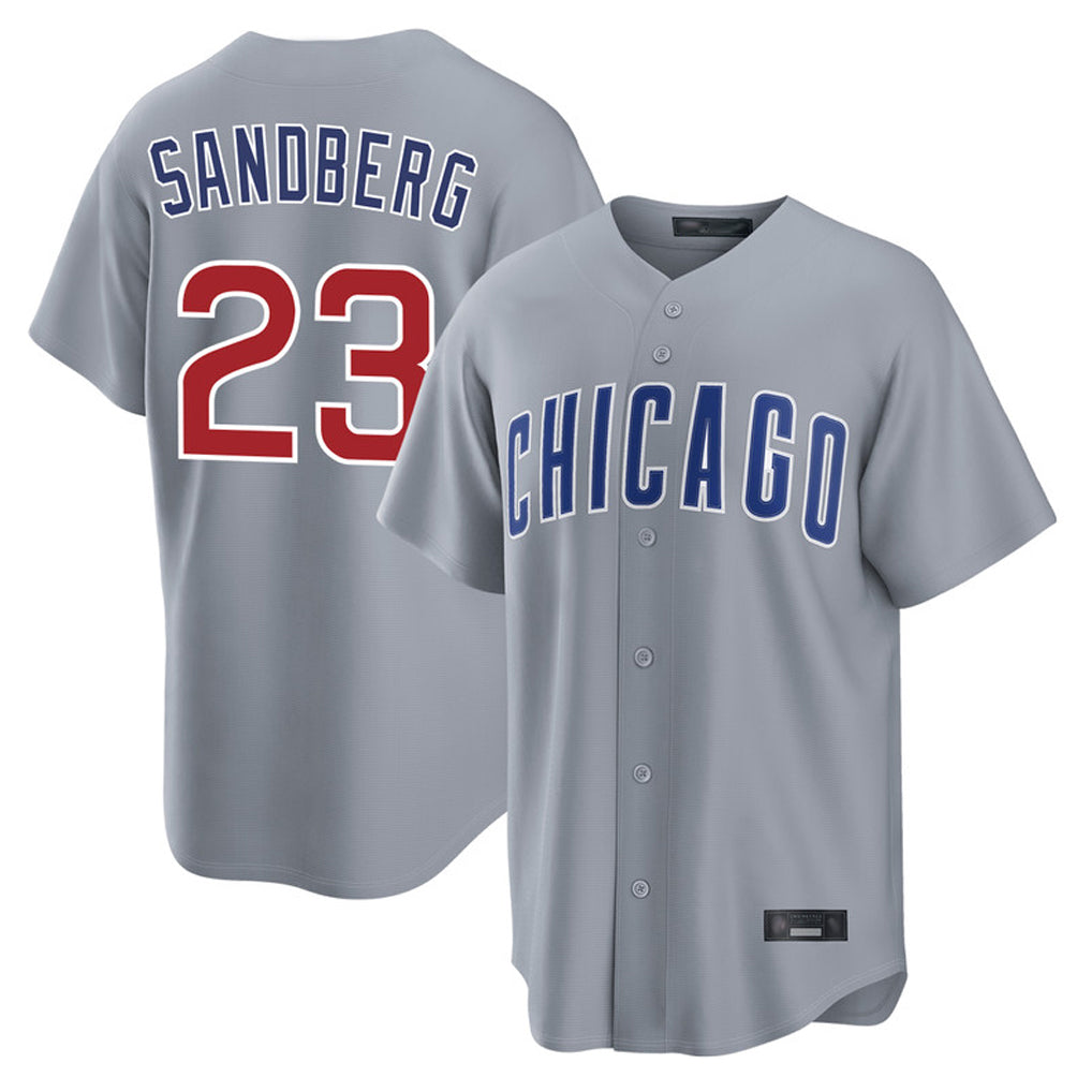 tocy C.Cubs #23 Ryne Sandberg Player Gray Home Game Stitched Jerseys