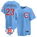 tocy C.Cubs #23 Ryne Sandberg Player Light Blue 150th Anniversary Home Game Stitched Jerseys