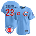 tocy C.Cubs #23 Ryne Sandberg Player Light Blue 150th Anniversary Limited Home Stitched Jerseys