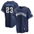 tocy C.Cubs #23 Ryne Sandberg Player Navy City Connect Home Game Stitched Jerseys