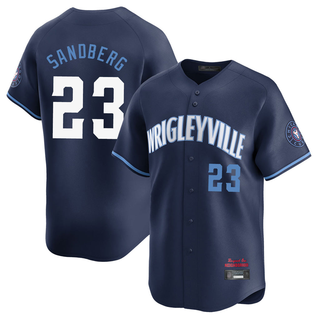 tocy C.Cubs #23 Ryne Sandberg Player Navy City Connect Limited Home Stitched Jerseys