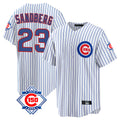 tocy C.Cubs #23 Ryne Sandberg Player White 150th Anniversary Home Game Stitched Jerseys