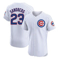 tocy C.Cubs #23 Ryne Sandberg Player White Limited Elite Home Game Stitched Jerseys