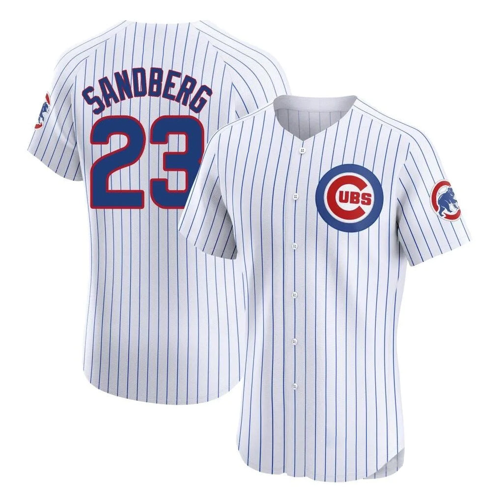 tocy C.Cubs #23 Ryne Sandberg Player White Limited Elite Home Game Stitched Jerseys