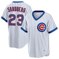 tocy C.Cubs #23 Ryne Sandberg Player White T-shirt Cooperstown Collection Limited Stitched Jerseys