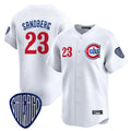 tocy C.Cubs #23 Ryne Sandberg Player White Vapor Premier Limited Home Stitched Jerseys