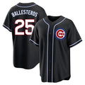 tocy C.Cubs #25 Mois¡§|s Ballesteros Player Black Fashion Out Game Stitched Jerseys