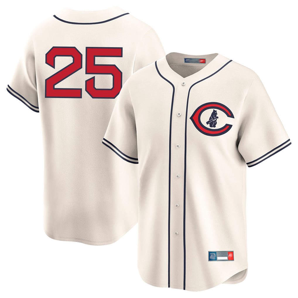 tocy C.Cubs #25 Mois¡§|s Ballesteros Player Cream Field of Dreams Limited Home Game Stitched Jerseys