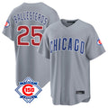 tocy C.Cubs #25 Mois¡§|s Ballesteros Player Gray 150th Anniversary Home Game Stitched Jerseys