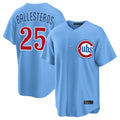 tocy C.Cubs #25 Mois¡§|s Ballesteros Player Light Blue Home Game Stitched Jerseys