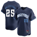 tocy C.Cubs #25 Mois¡§|s Ballesteros Player Navy City Connect Limited Home Stitched Jerseys
