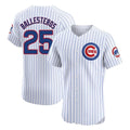tocy C.Cubs #25 Mois¡§|s Ballesteros Player White Limited Elite Home Game Stitched Jerseys