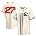 tocy C.Cubs #27 Seiya Suzuki Player Cream Field of Dreams Home Game Stitched Jerseys